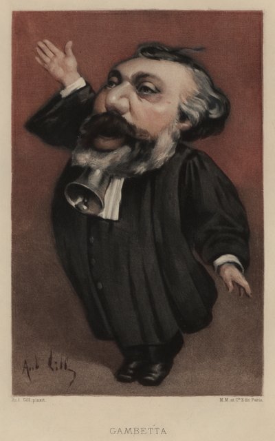 Leon Gambetta by Andre Gill
